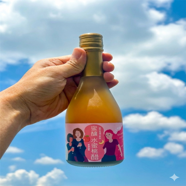 【阿水】蜜釀水蜜桃醋,樹仔下